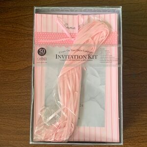 NWOT Gartner Studios 50 Count Creat Your Own Computer Pink Invitation Kit